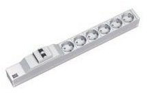 Bachmann Steckdosenleiste (Rack - einbaufähig) - Eingabe, Eingang CEE 7/4 - Ausgangsanschlüsse: 6 (CEE 7/4)