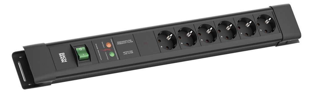 Bachmann Steckdosenleiste CONNECTUS 6xCEE7/3 1xGVS 1xSchalter 2.0m CEE7/7