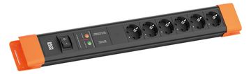 Bachmann Steckdosenleiste CONNECTUS 6xCEE7/3 1xGVS 1xSchalter 2.0m CEE7/7 von LumaTech
