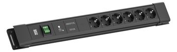 Bachmann Steckdosenleiste CONNECTUS 6xCEE7/3 1xGVS-Plus 1xSchalter 2.0m CEE7/7 von LumaTech