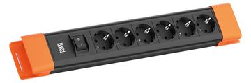 Bachmann Steckdosenleiste CONNECTUS 6xCEE7/3 1xSchalter 2.0m CEE7/7 von LumaTech