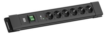 Bachmann Steckdosenleiste CONNECTUS 6xCEE7/3 1xSPD-Plus 1xSchalter 2.0m CEE7/7 von LumaTech