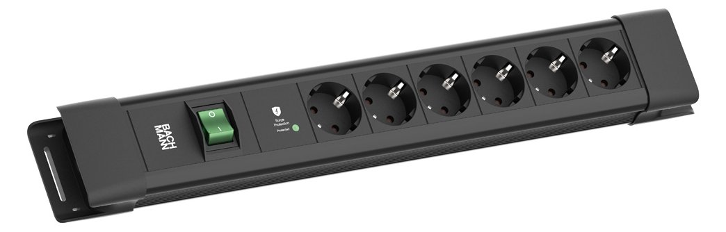 Bachmann Steckdosenleiste CONNECTUS 6xCEE7/3 1xSPD-Plus 1xSchalter 2.0m CEE7/7