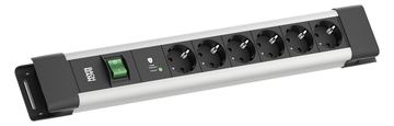 Bachmann Steckdosenleiste CONNECTUS 6xCEE7/3 1xSPD-Plus 1xSchalter 2.0m CEE7/7 von LumaTech