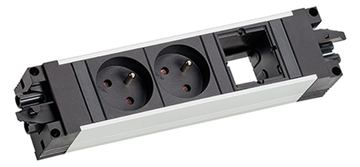Bachmann Steckdosenleiste STEP ALU 2XUTE 1XCM von LumaTech
