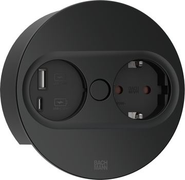 Bachmann Steckdosenleiste TWIST 2 1xCEE7/3 1xUSB A/C - Steckdosenleiste von LumaTech