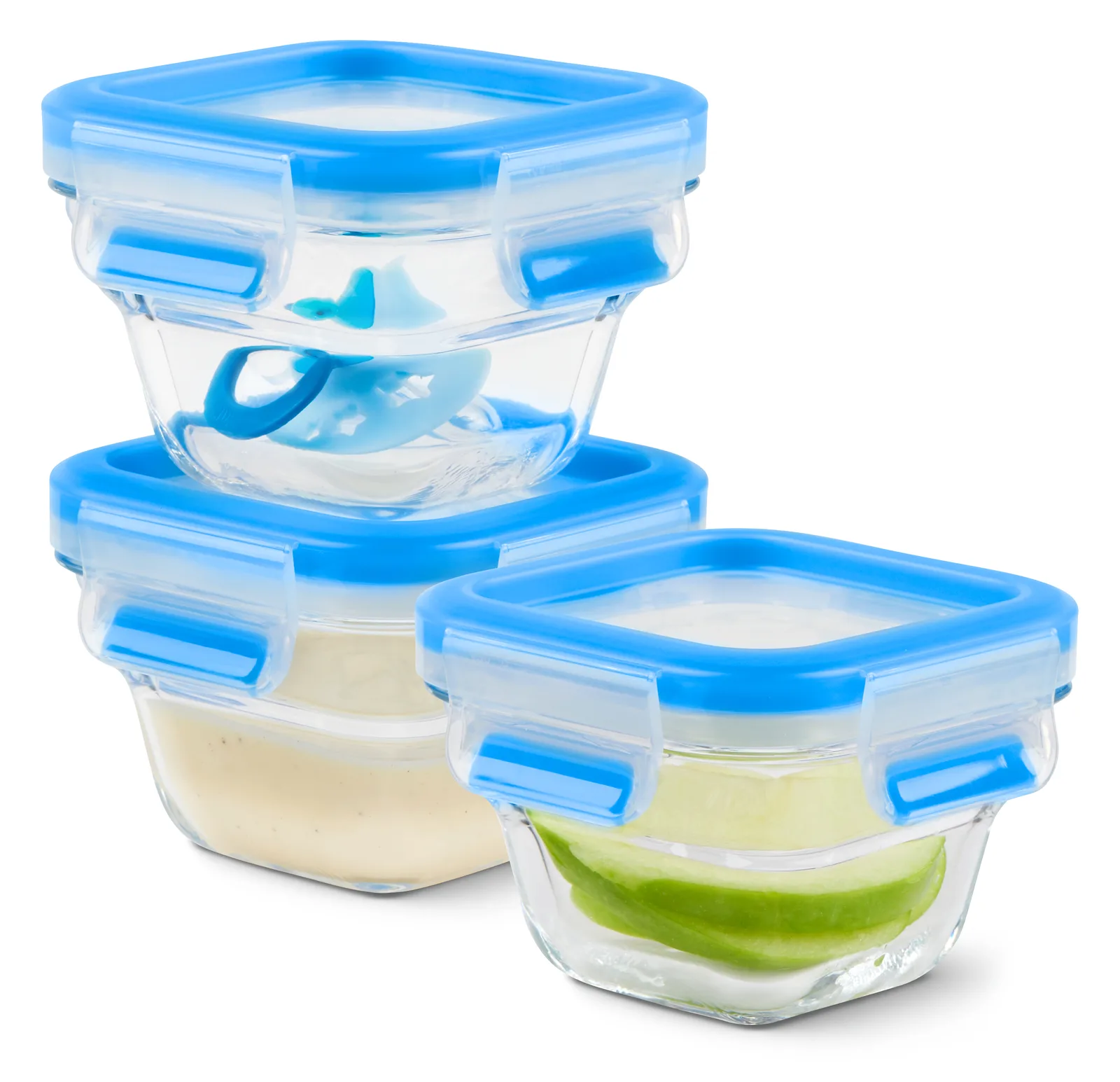 Groupe SEB EMSA CLIP & CLOSE GLAS - Frischhaltedosen-Set, Ansicht 2