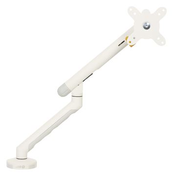 Bakker Elkhuizen Flexible Single - Befestigungskit - verstellbarer Arm - für Monitor - Aluminium - Weiß von LumaTech