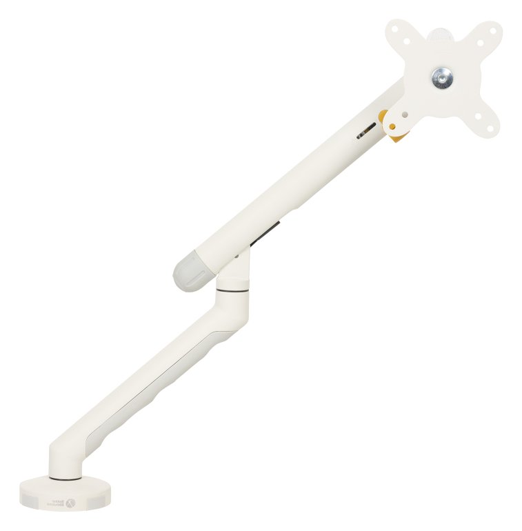 Bakker Elkhuizen Flexible Single - Befestigungskit - verstellbarer Arm - für Monitor - Aluminium - Weiß