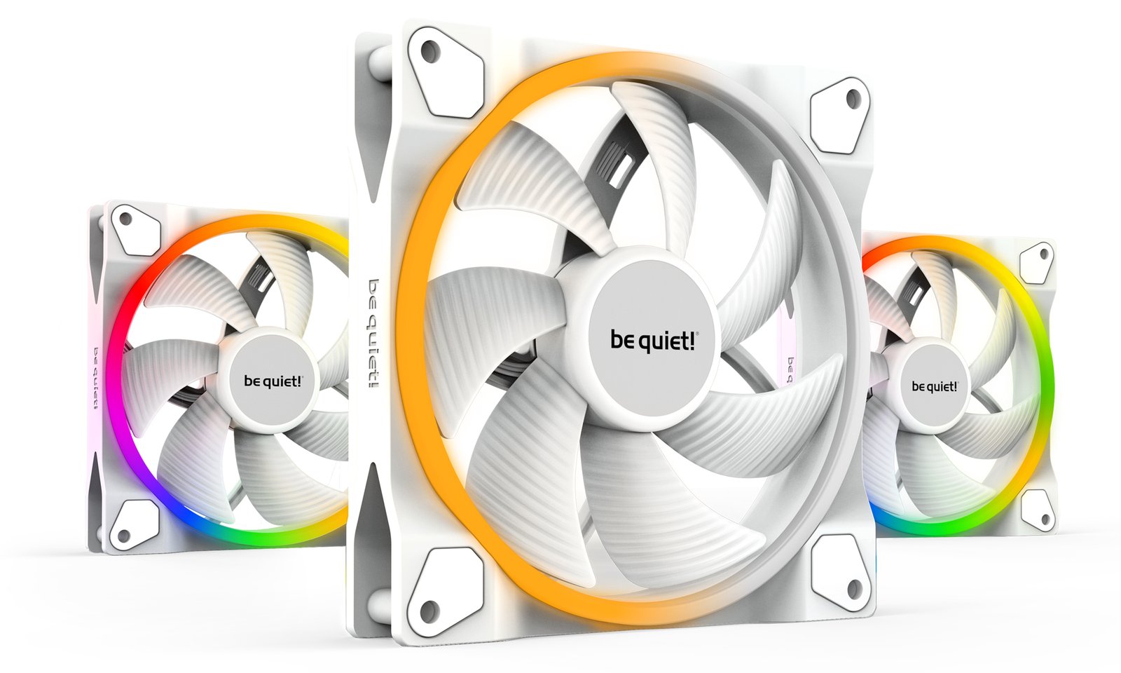 Be Quiet! Lüfter 140*140*25 Light Wings White PWM 3x