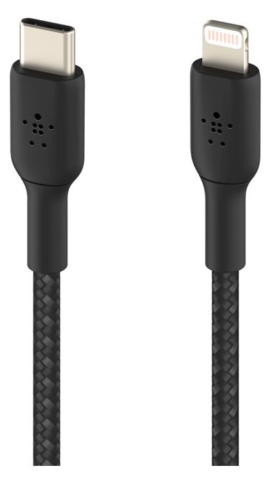 Belkin BOOST CHARGE - Lightning-Kabel - 24 pin USB-C männlich zu Lightning männlich - 2 m - Schwarz von LumaTech