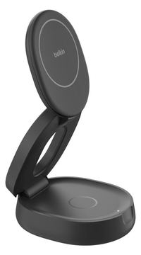 Belkin BoostCharge - Kabelloses Ladegerät - 2-in-1, Qi2, magnetisch, faltbar + AC-Netzteil - Schwarz von LumaTech