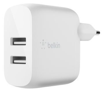 Belkin BoostCharge - Netzteil - 24 Watt - QC 3.0 - 2 Ausgabeanschlussstellen (USB) von LumaTech