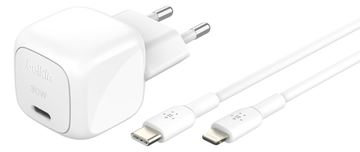 Belkin BoostCharge - Netzteil - kompakt - 30 Watt - Power Delivery 3.1 (24 pin USB-C) von LumaTech