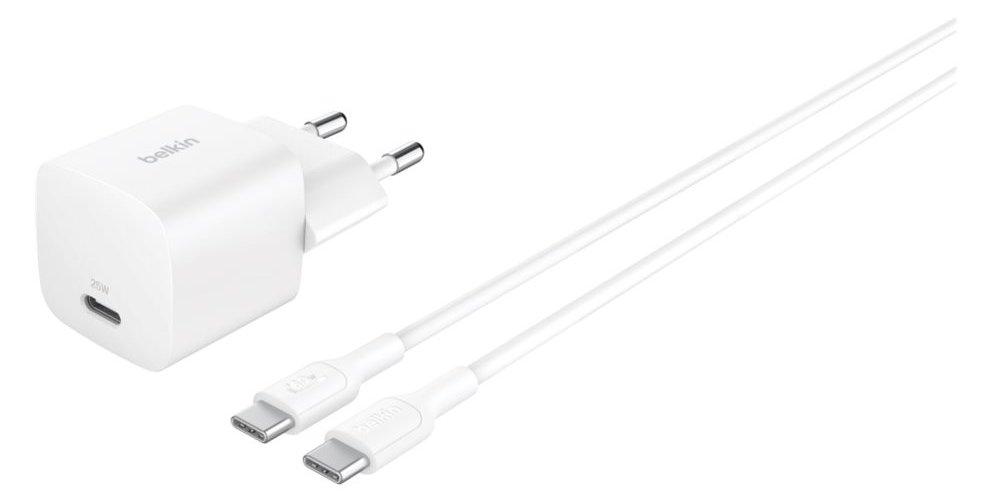 Belkin BoostCharge - Netzteil - PPS Technology - 25 Watt - PD 3.1/PPS, Fast Charge (24 pin USB-C)