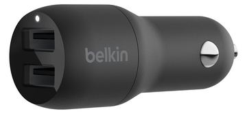 Belkin BoostCharge Dual Charger - Auto-Netzteil - 24 Watt - 4.8 A - 2 Ausgabeanschlussstellen (USB) von LumaTech
