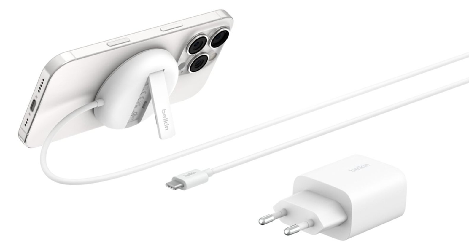 Belkin BoostCharge Pro - Induktive Ladematte - weiß
