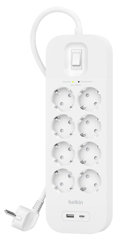 Belkin Connect - Überspannungsschutz - mit USB-C und USB-A Ports