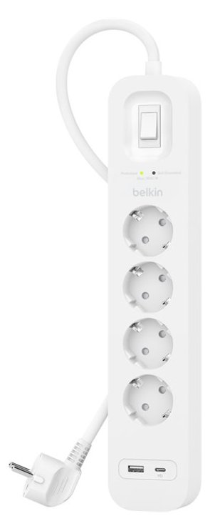 Belkin Connect - Überspannungsschutz - mit USB-C und USB-A Ports