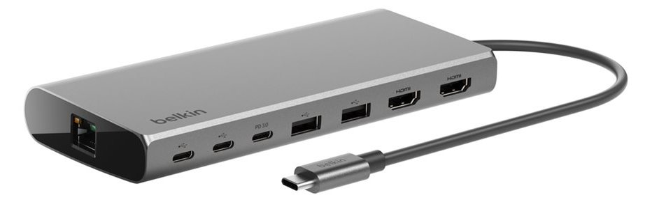 Belkin CONNECT 8-in-1 Dual Display Core Hub - Dockingstation
