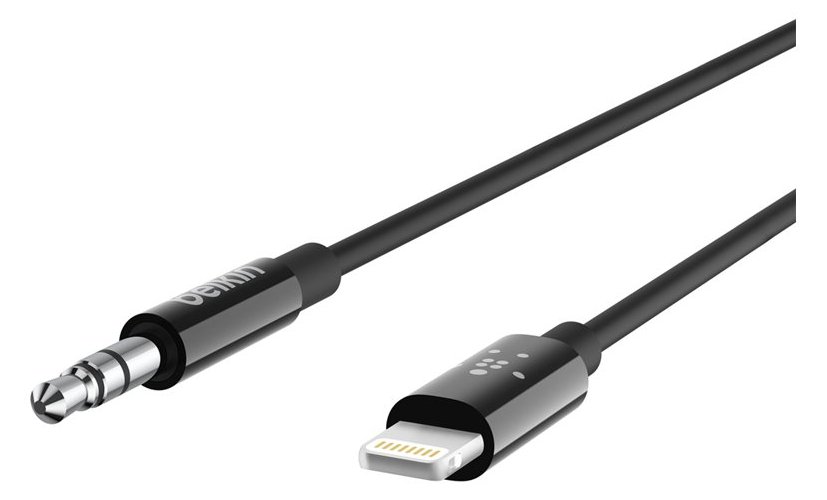 Belkin Kabel Lightning auf Kopfhöreranschluss - Lightning männlich bis Stereo Mini-Klinkenstecker männlich - 91.4 cm