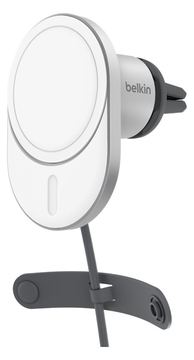 Belkin Kfz-Halterung für induktives Laden - magnetisch mit Qi2 + Kfz-Netzteil von LumaTech