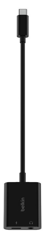 Belkin RockStar - USB-C zu Kopfhöreranschluss / Ladeadapter - 24 pin USB-C männlich zu Mini-Stecker, 24 pin USB-C