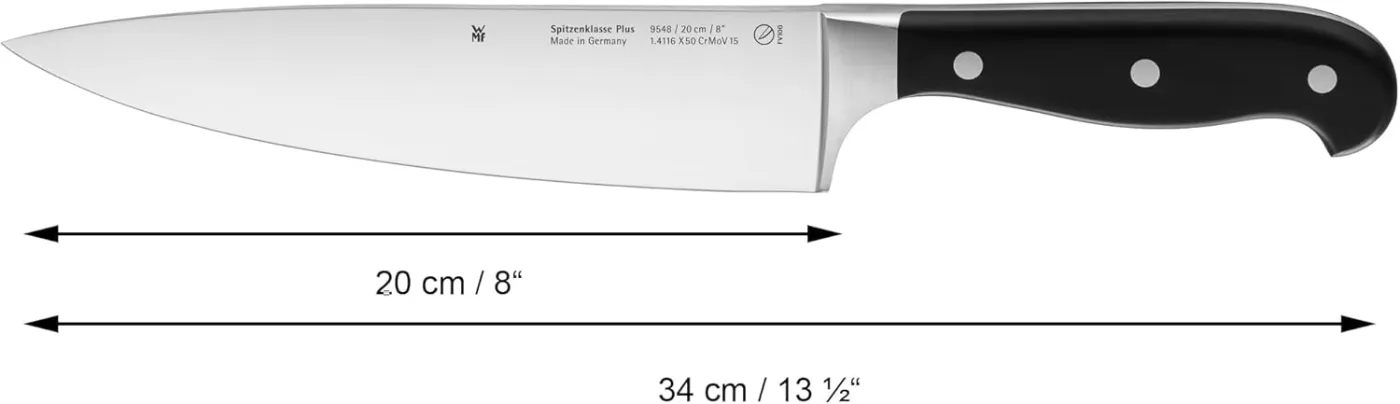 WMF Spitzenklasse Plus Messerset 5teilig, Made in Germany, 5 Messer geschmiedet, Küchenmesser, Performance Cut, Spezialklingenstah — Bild 2