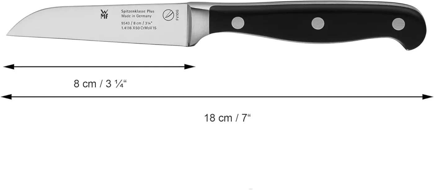 WMF Spitzenklasse Plus Messerset 5teilig, Made in Germany, 5 Messer geschmiedet, Küchenmesser, Performance Cut, Spezialklingenstah — Bild 6