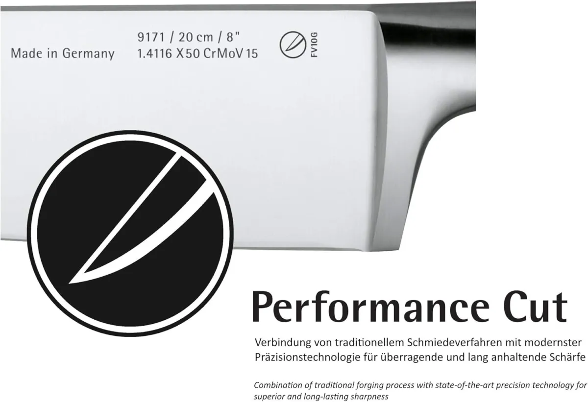 WMF Spitzenklasse Plus Messerset 5teilig, Made in Germany, 5 Messer geschmiedet, Küchenmesser, Performance Cut, Spezialklingenstah — Bild 7