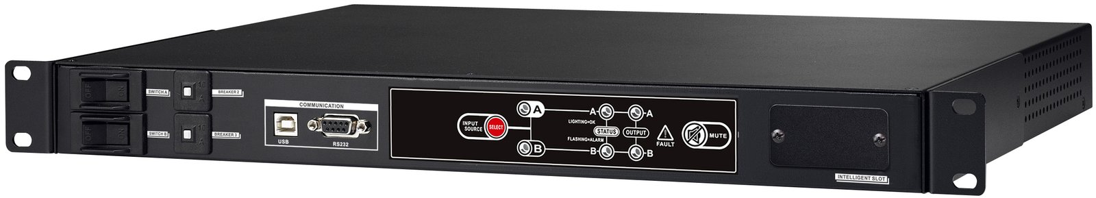 BlueWalker PowerWalker ATS - Redundant switch (Rack - einbaufähig) - Wechselstrom 220/230/240 V - RS-232