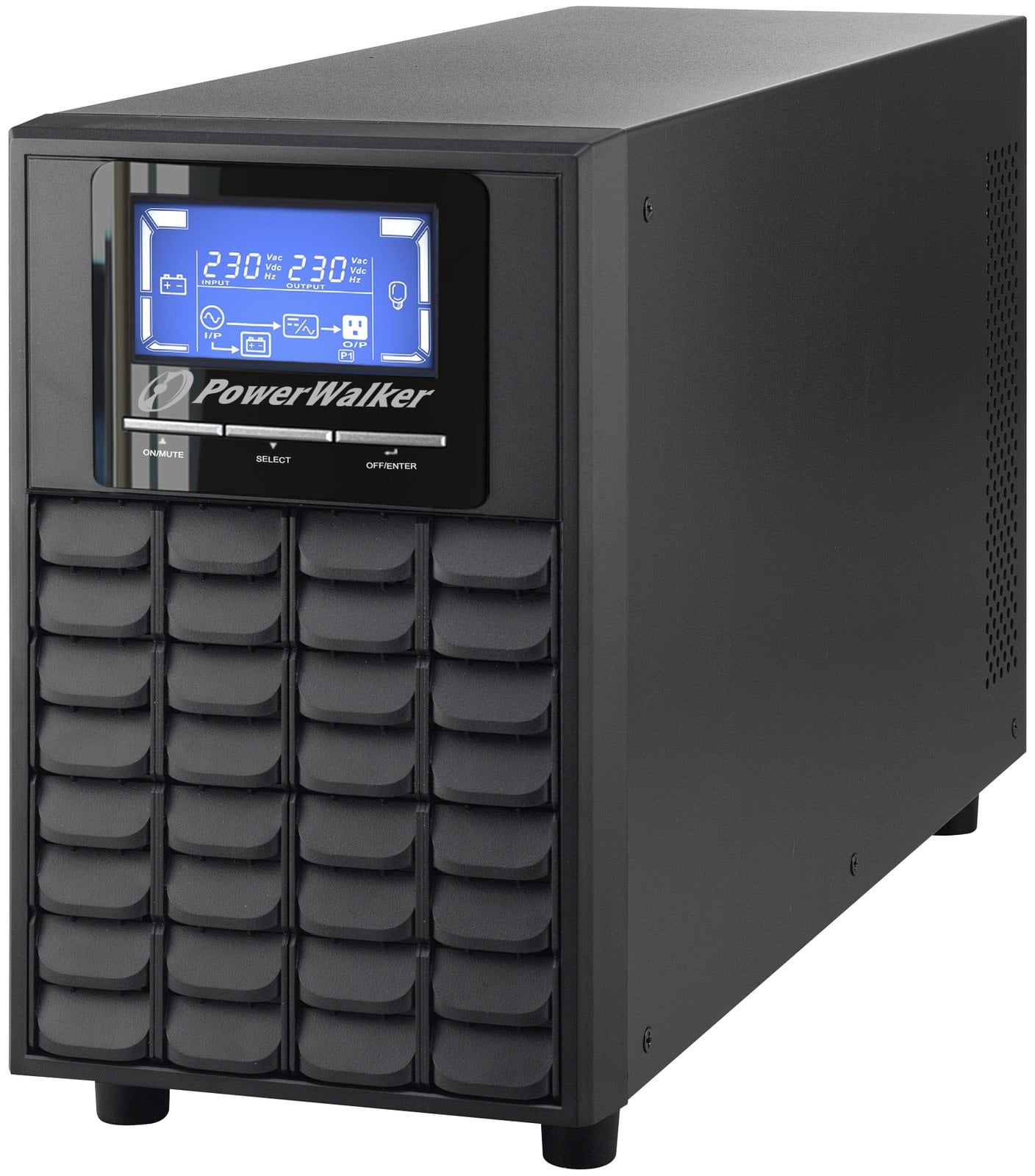 BlueWalker PowerWalker VFI 2000C LCD - USV - 1600 Watt - 2000 VA 9 Ah
