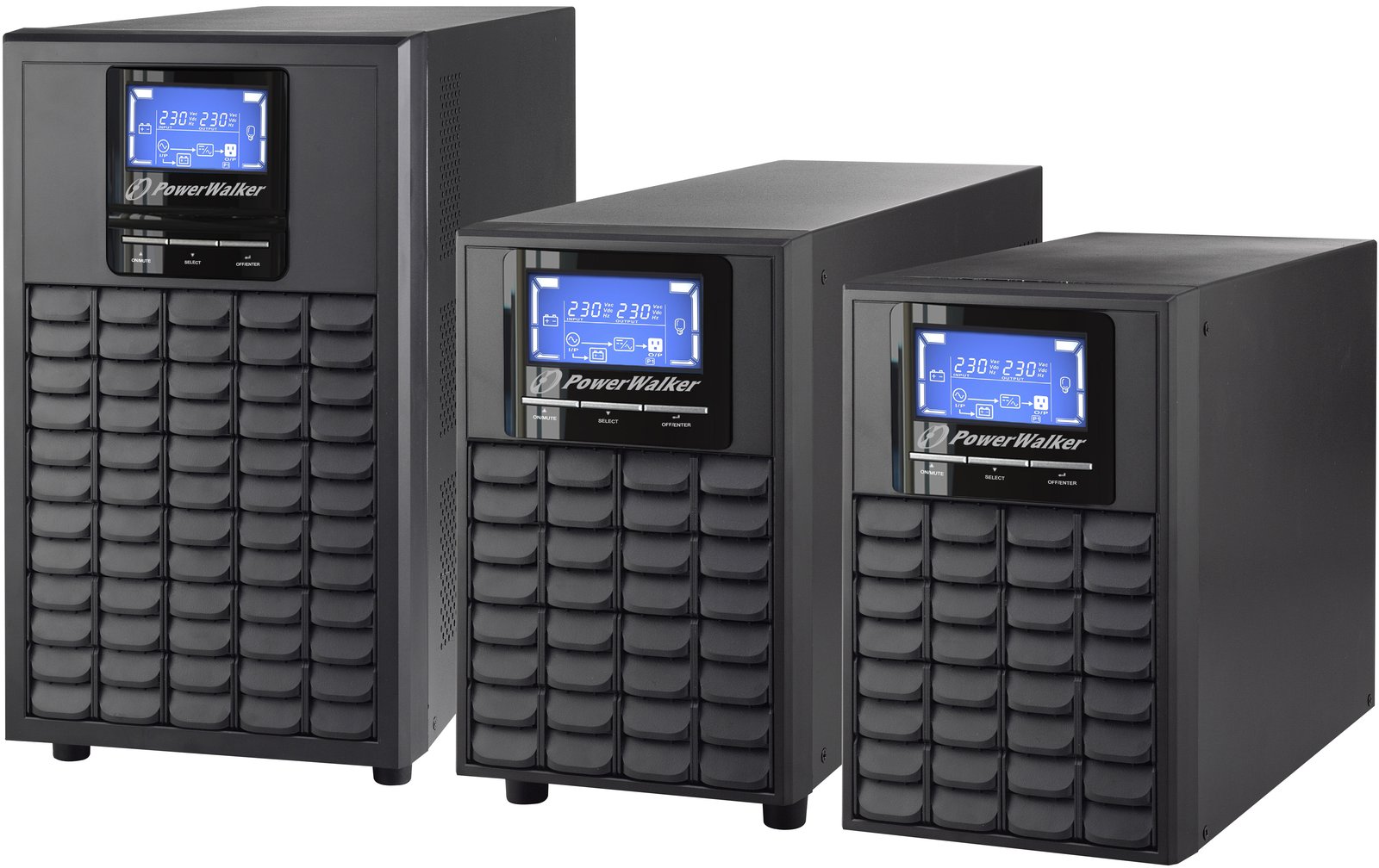 BlueWalker PowerWalker VFI 3000C LCD - USV - 2400 Watt - 3000 VA 9 Ah