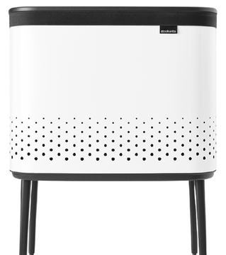 Brabantia Bo Wäschekorb - 60 l - Rechteckig - MDF-Platten - Weiß - Schwarz von LumaTech