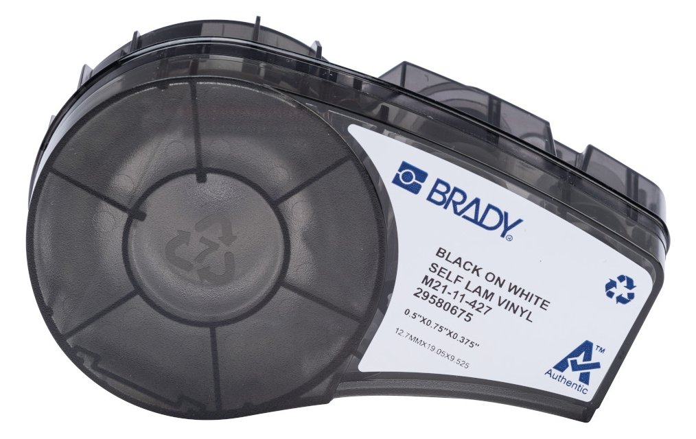 Brady Corporation Brady Selbstlaminierende Vinyletiketten für die tragbaren Etikettendrucker M210 und M211 - Weiß