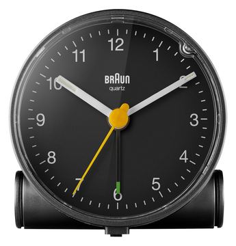 Braun BC01 - Wecker - rund - Quarz - Schreibtisch von LumaTech