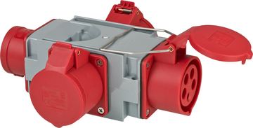 Brennenstuhl 1081640 - 400 V - 16 A - Grau - Rot - IP44 - 185 mm - 230 mm von LumaTech