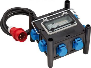Brennenstuhl 1153690600 - 2 m - 7 AC-Ausgänge - Outdoor - Kunststoff - Kautschuk - Schwarz - Blau - 400 V von LumaTech