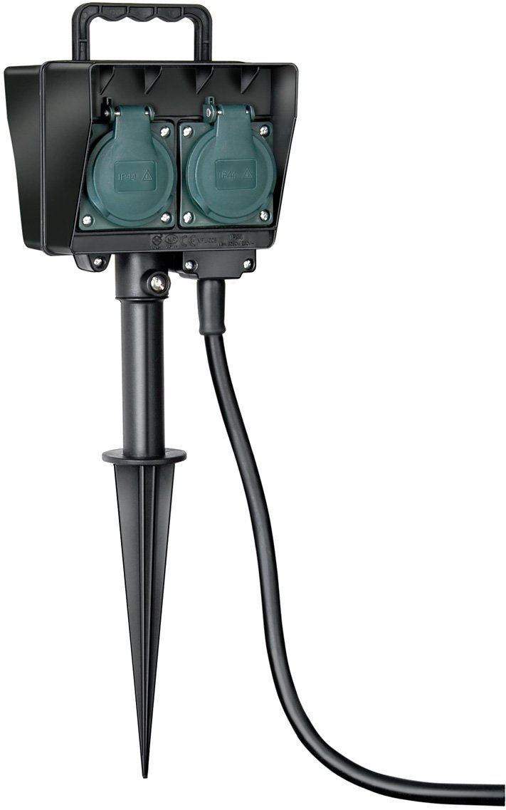 Brennenstuhl 1154440 - 1,4 m - IP44 - Schwarz - Grün - 4 AC-Ausgänge - 16 A - 230 V