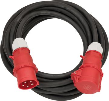 Brennenstuhl 1167320100 - 10 m - Draußen - IP44 - Ölbeständig - UV-beständig - Schwarz - Rot - 400 V von LumaTech