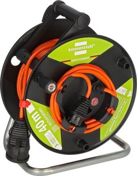 Brennenstuhl 1188500 Kabeltrommel Orange Schutzkontakt-Stecker von LumaTech