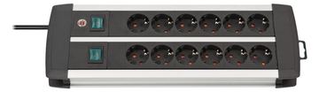 Brennenstuhl 1391000912 - 3 m - 12 AC-Ausgänge - Indoor - Aluminium - Schwarz - Weiß - 445 mm von LumaTech