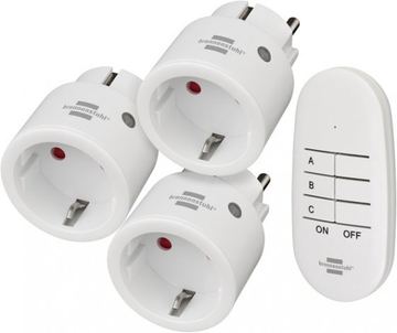 Brennenstuhl 3 Comfort-Line Mini Funksteckdosen von LumaTech