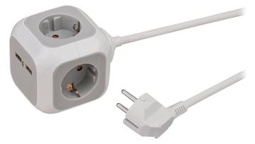 Brennenstuhl ALEA-Power - Steckdosenleiste - Wechselstrom 230V - 3680Watt - Ausgangsanschlüsse: 4(2 x USB, 4 x Spannung) von LumaTech