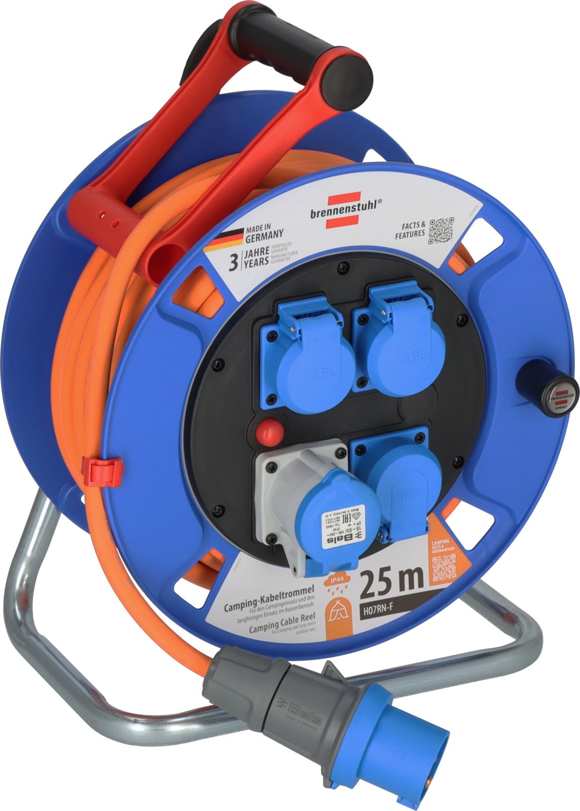 Brennenstuhl Kabeltrommel CEE 300 orangeCamping - Kabel - Strom/Netzteil