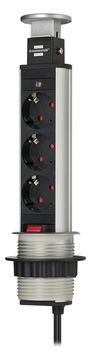 Brennenstuhl Tower Power Tischsteckdosenleiste 3-fach von LumaTech