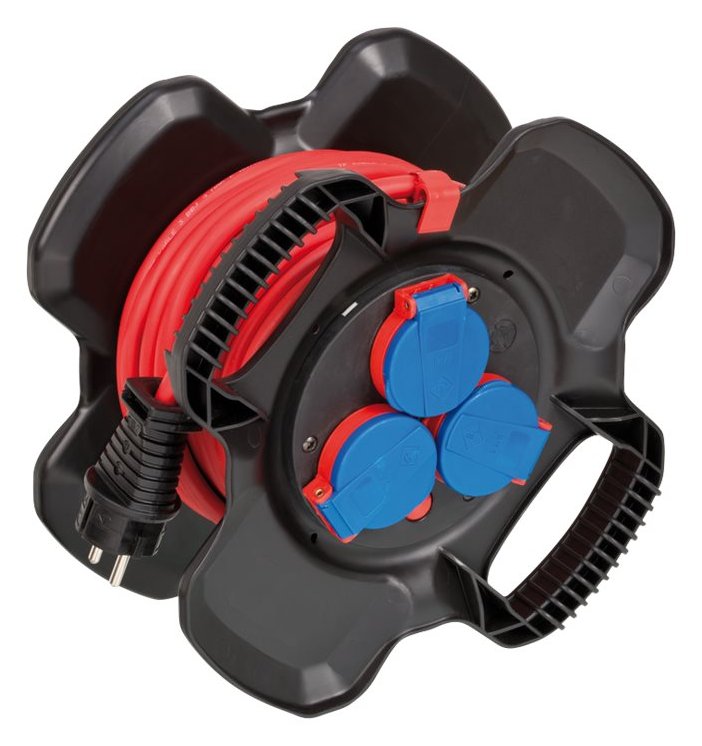 Brennenstuhl X-Gum Rubber Cable Reel IP44 10m H07RN-F 3G1.5