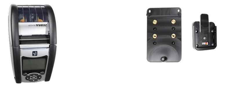 Brodit 215806 - Tragbarer Drucker - Aktive Halterung - Indoor - Schwarz