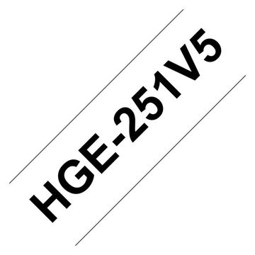 Brother HGE-251V5 - Schwarz auf Weiß - Rolle (2,4 cm x 8 m) von LumaTech
