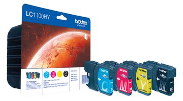 Brother LC1100HY - 4er-Pack - Hohe Ergiebigkeit von LumaTech